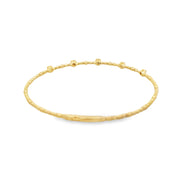 Flexible Diamond Bangle Bracelet in Yellow Gold