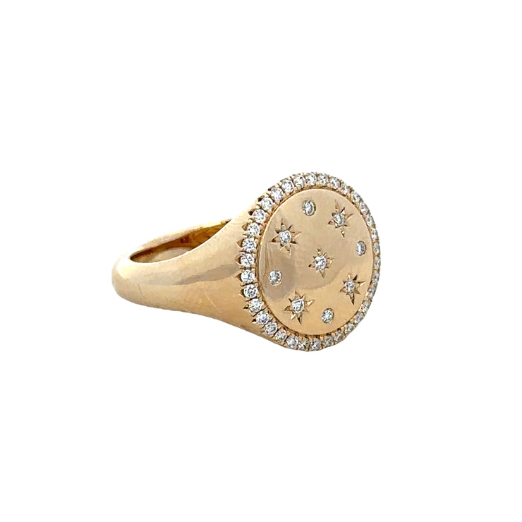 Celestial Diamond Ring in Yellow Gold