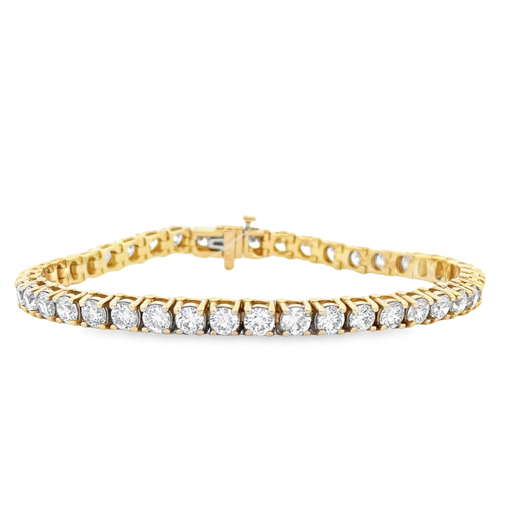 13.20 CTW Diamond Tennis Bracelet in Yellow Gold