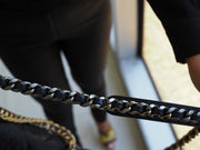 Pre-Owned Chanel 19 Large Quilted Shoulder Bag Goat Skin