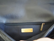 Pre-Owned Chanel 19 Large Quilted Shoulder Bag Goat Skin