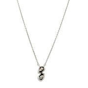 Pear Shape Diamond Necklace in White Gold