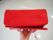 Louis Vuitton Lock Me II Red Leather Adjustable Shoulder Bag