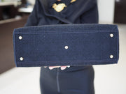 Pre-Owned Christian Dior Medium D-Lite Cannage Embroidered Canvas Handbag