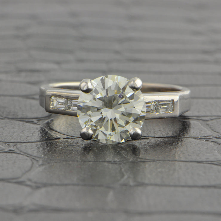 GIA 2.15 ct. M-VS1 Diamond Engagement Ring in White Gold