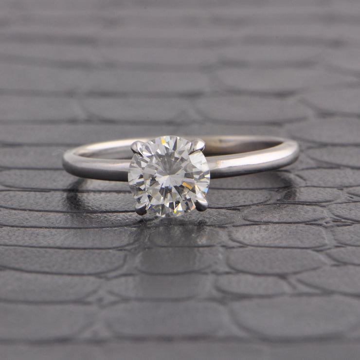 GIA 1.10 ct. G-SI1 Round Brilliant Cut Diamond Engagement Ring