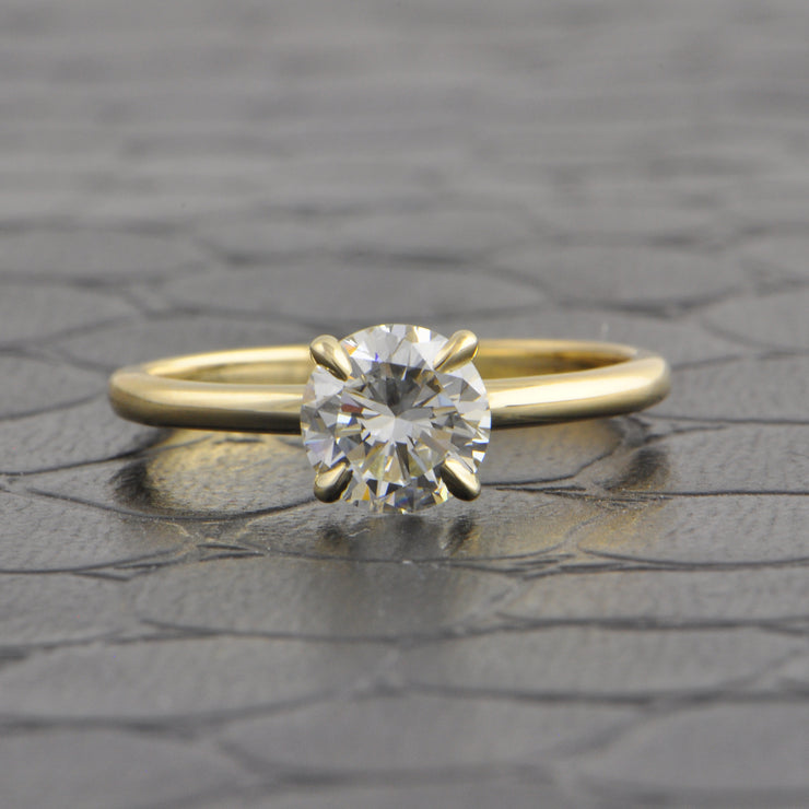 GIA 1.03 ct. F-VS2 Round Brilliant Cut Diamond Engagement Ring